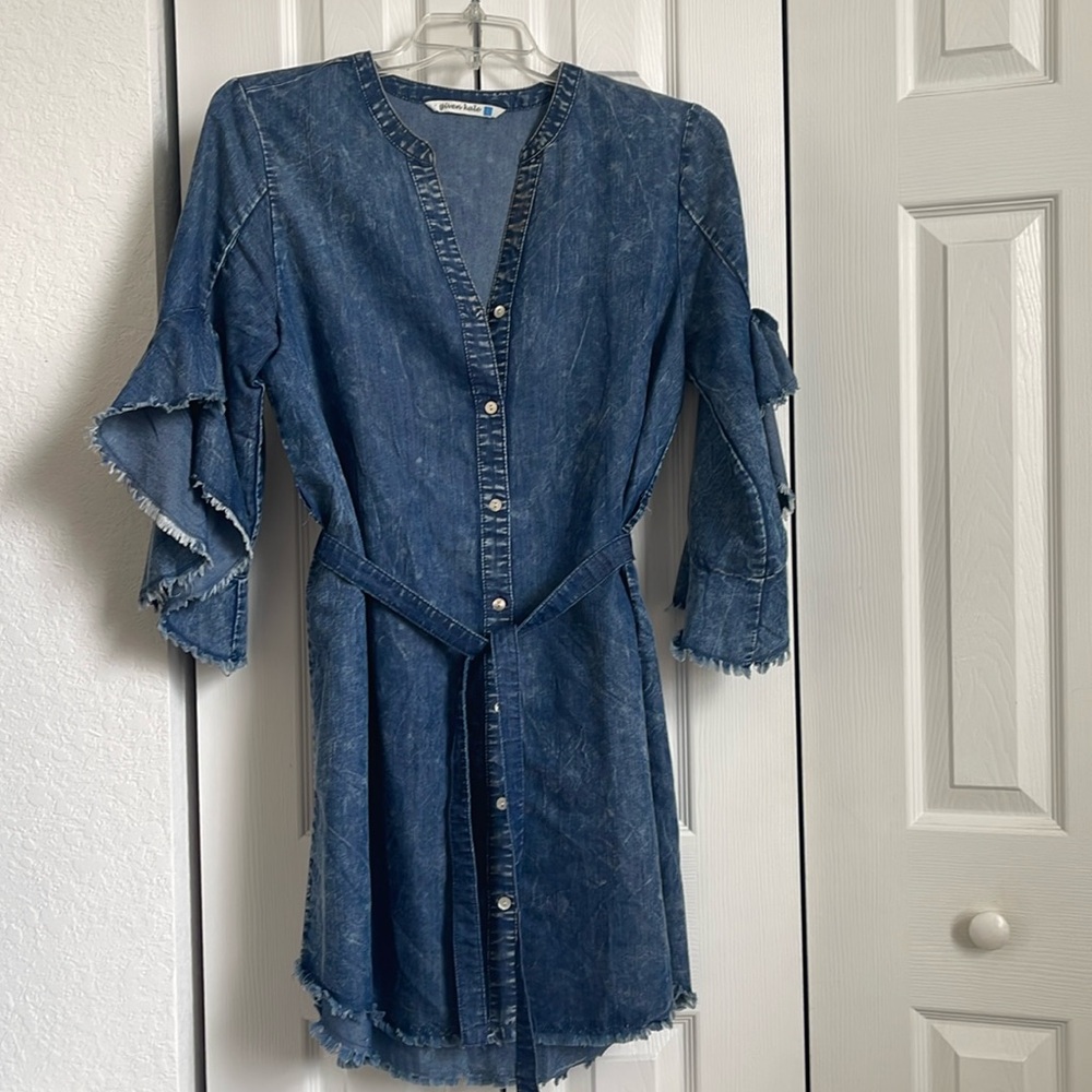 Light denim summer dress